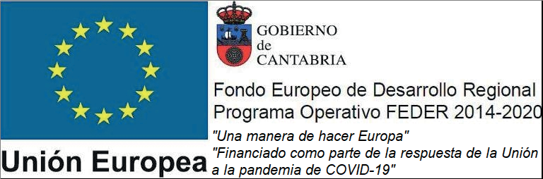 Unión Europea · Fondo Europeo de Desarrollo Regional · Programa Operativo FEDER 2014-2020 · Gobierno de Cantabria — Una manera de hacer Europa