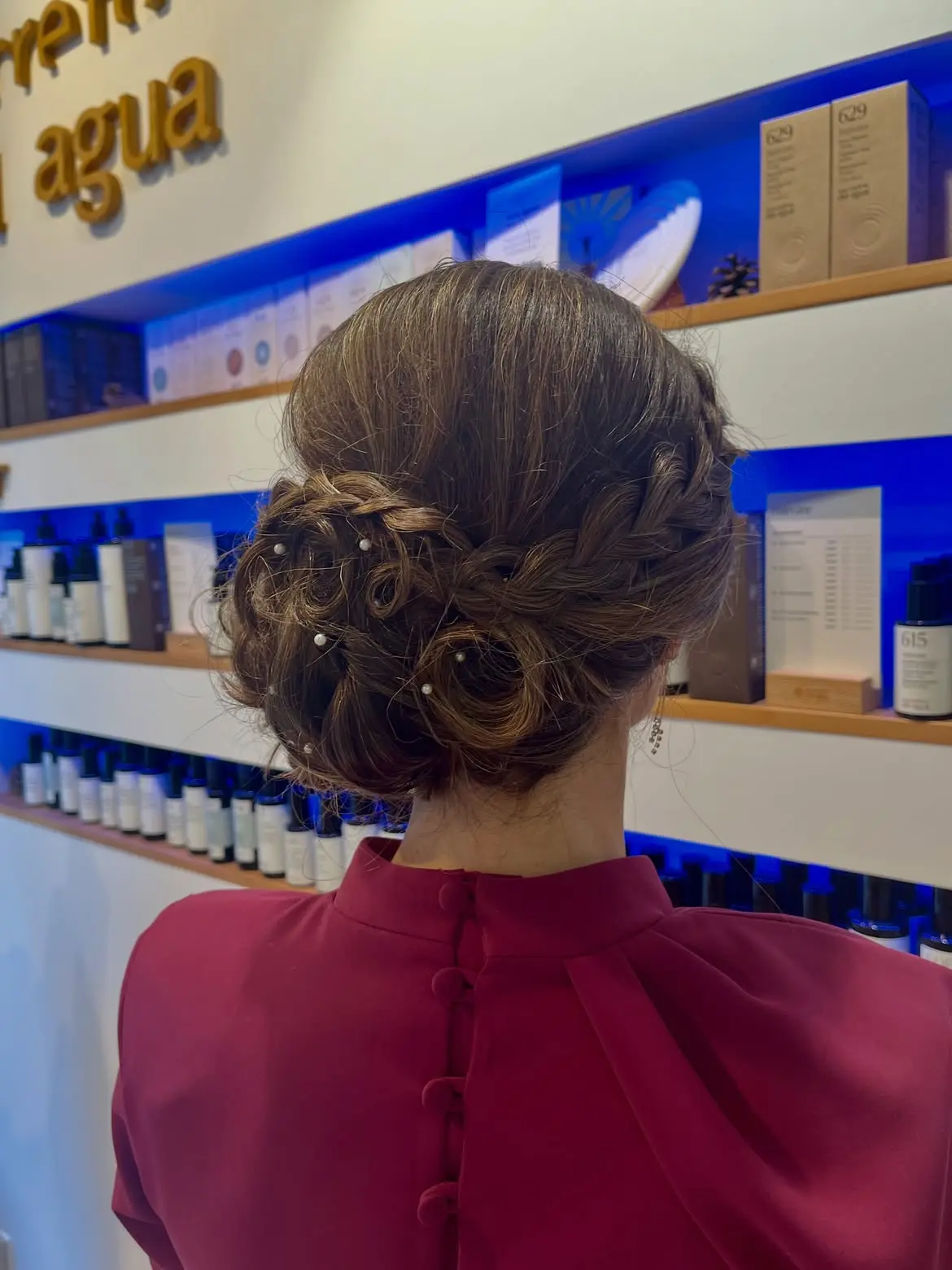 Trabajo de peluquería en Aqüa Estilistas, Laredo